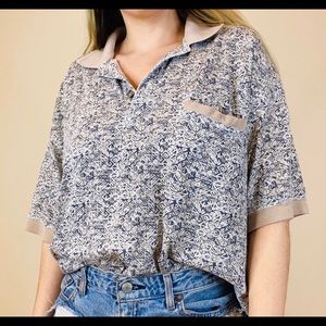 VTG 80’s 90’s Abstract Tribal Collared Shirt